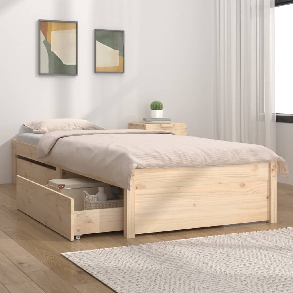 Bedframe met lades 90x200 cm