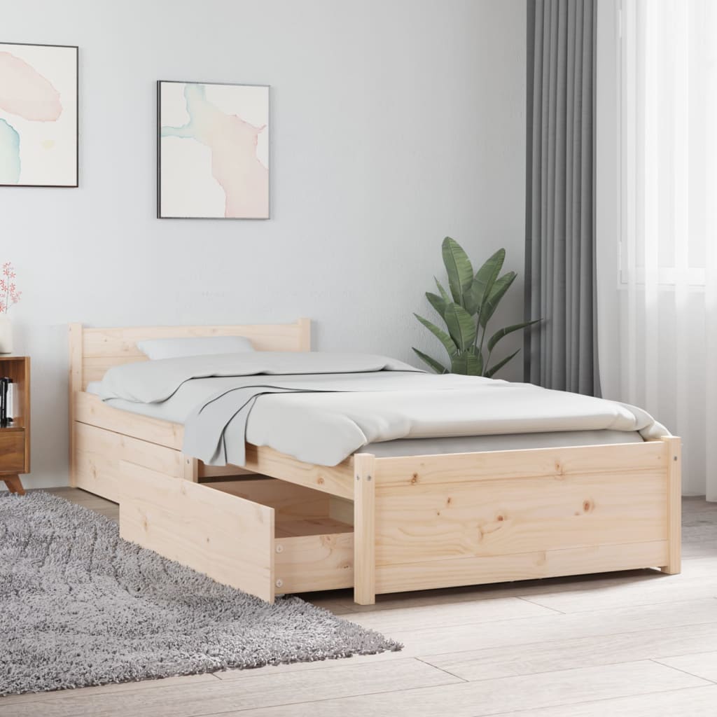 Bedframe met lades 75x190 cm Bedden & bedframes | Creëer jouw Trendy Thuis | Gratis bezorgd & Retour | Trendy.nl