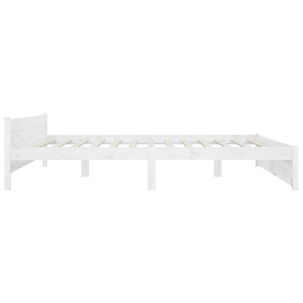 Bedframe met lades wit 200x200 cm