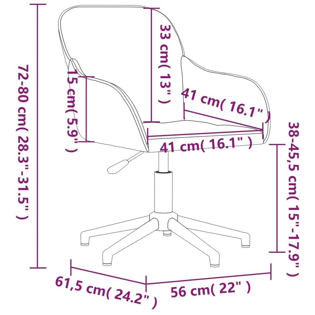 Eetkamerstoelen draaibaar 2 st fluweel lichtgrijs Eetkamerstoelen | Creëer jouw Trendy Thuis | Gratis bezorgd & Retour | Trendy.nl