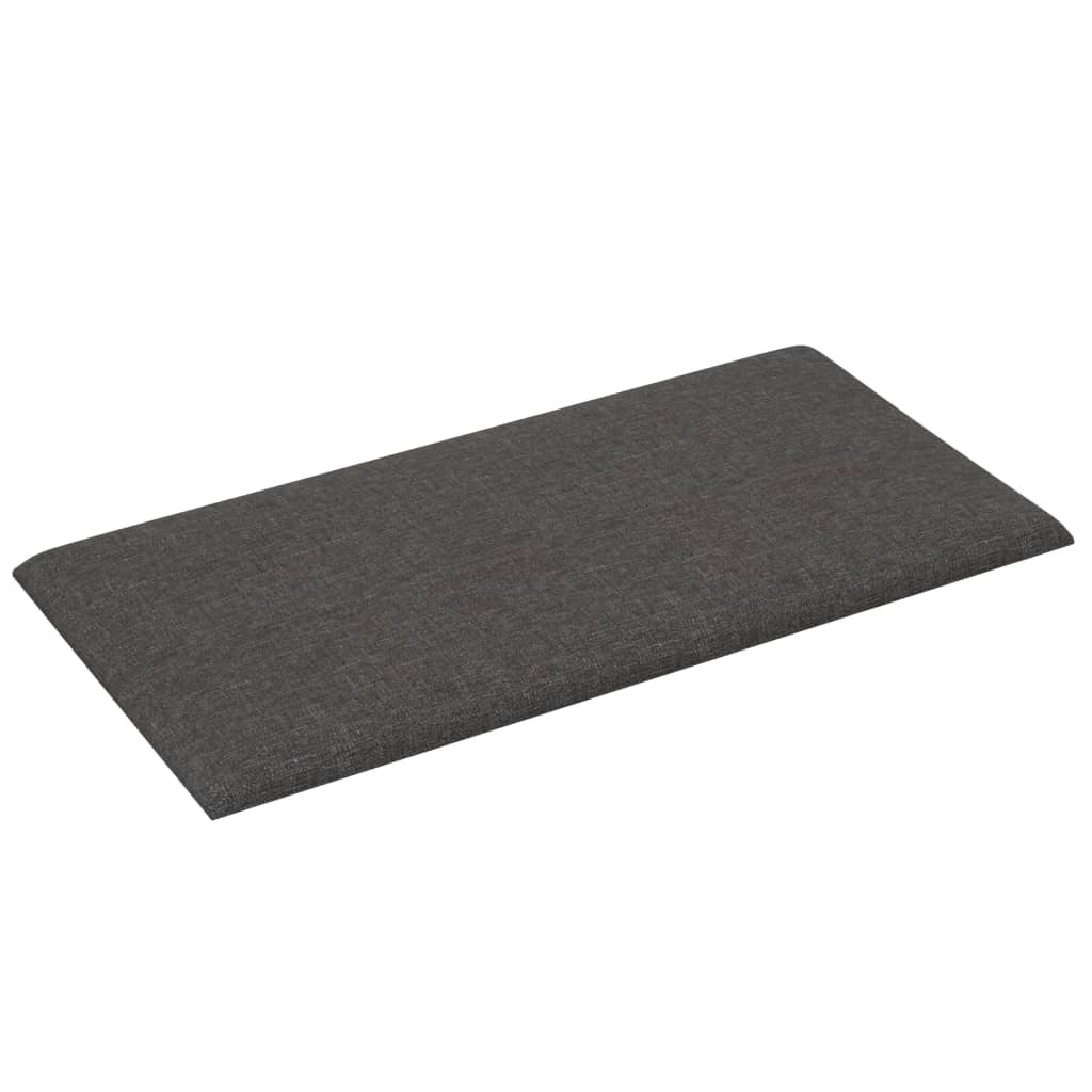 Wandpanelen 12 st 0,54 m² 30x15 cm stof donkergrijs Wandpanelen | Creëer jouw Trendy Thuis | Gratis bezorgd & Retour | Trendy.nl