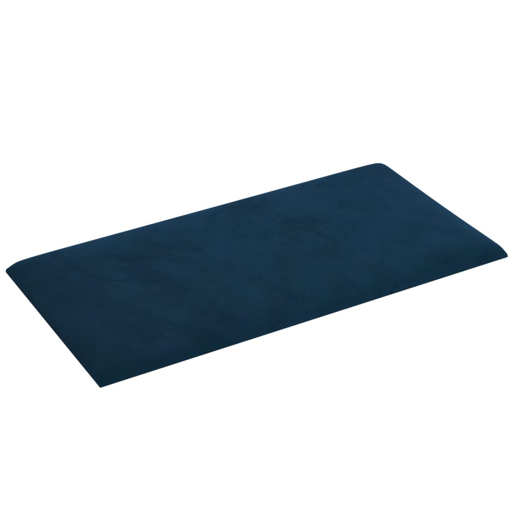 Wandpanelen 12 st 0,54 m² 30x15 cm fluweel blauw Wandpanelen | Creëer jouw Trendy Thuis | Gratis bezorgd & Retour | Trendy.nl