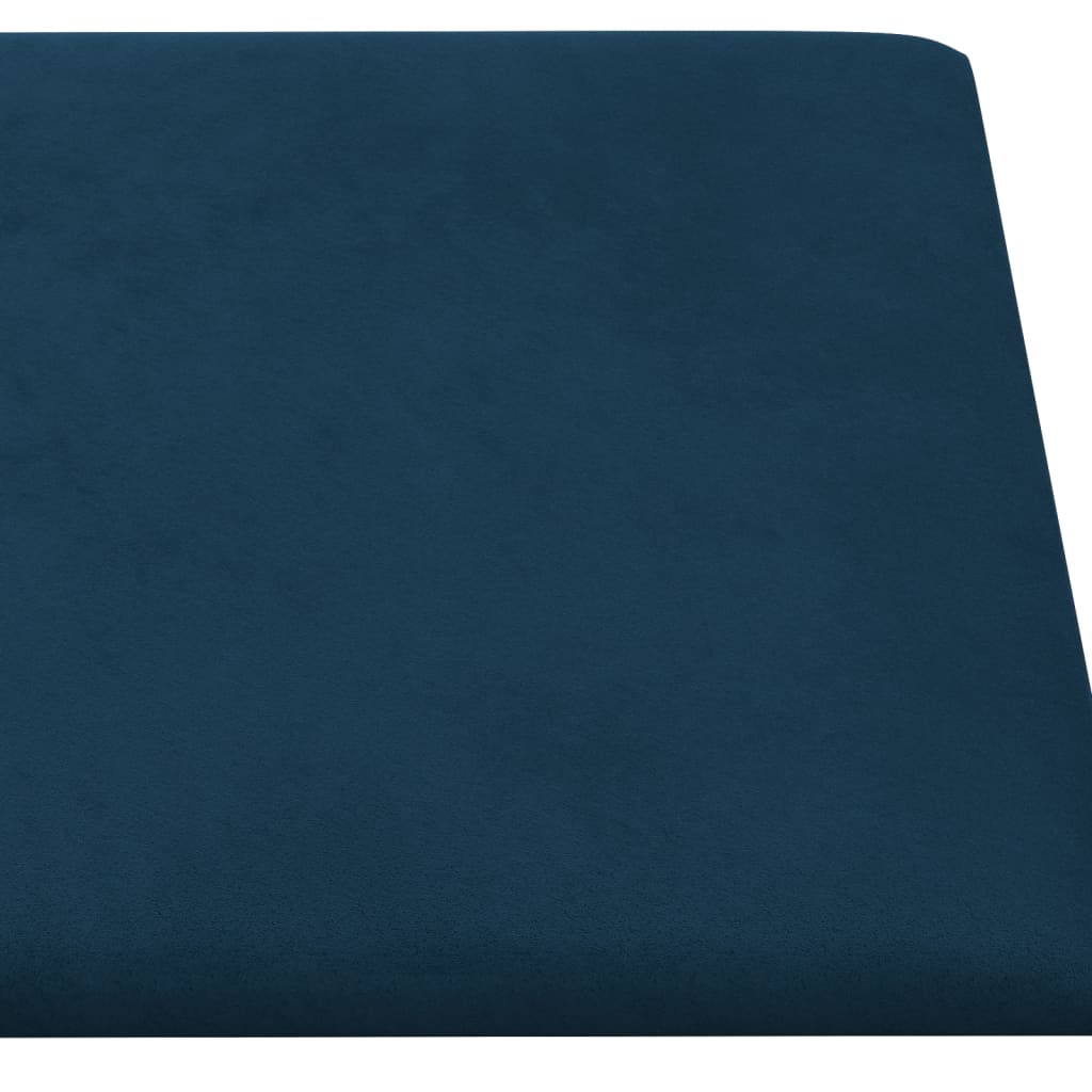 Wandpanelen 12 st 0,54 m² 30x15 cm fluweel blauw Wandpanelen | Creëer jouw Trendy Thuis | Gratis bezorgd & Retour | Trendy.nl