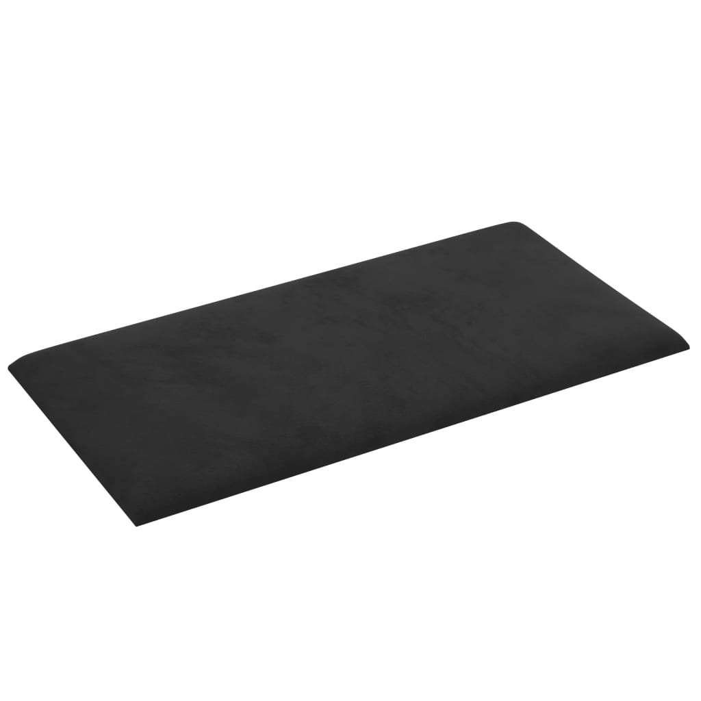 Wandpanelen 12 st 0,54 m² 30x15 cm fluweel zwart Wandpanelen | Creëer jouw Trendy Thuis | Gratis bezorgd & Retour | Trendy.nl