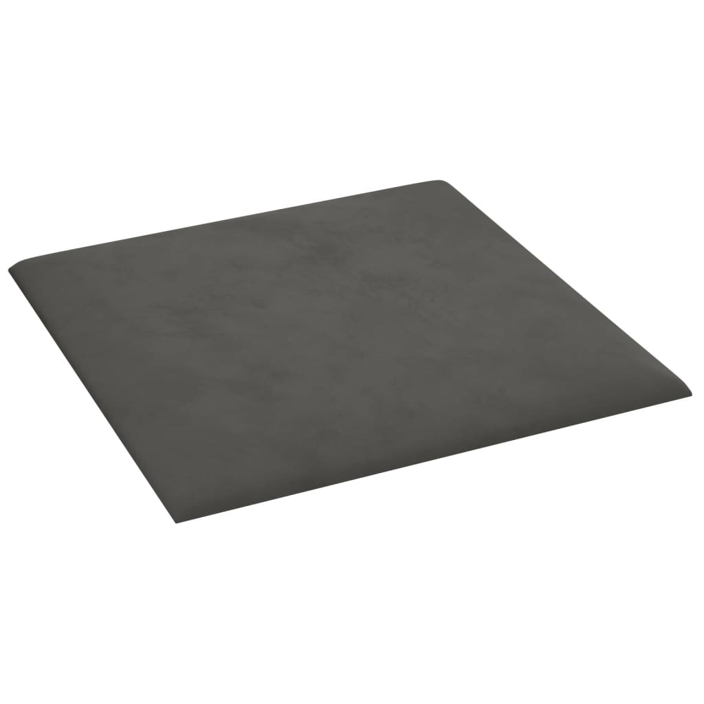 Wandpanelen 12 st 1,08 m² 30x30 cm fluweel donkergrijs Wandpanelen | Creëer jouw Trendy Thuis | Gratis bezorgd & Retour | Trendy.nl