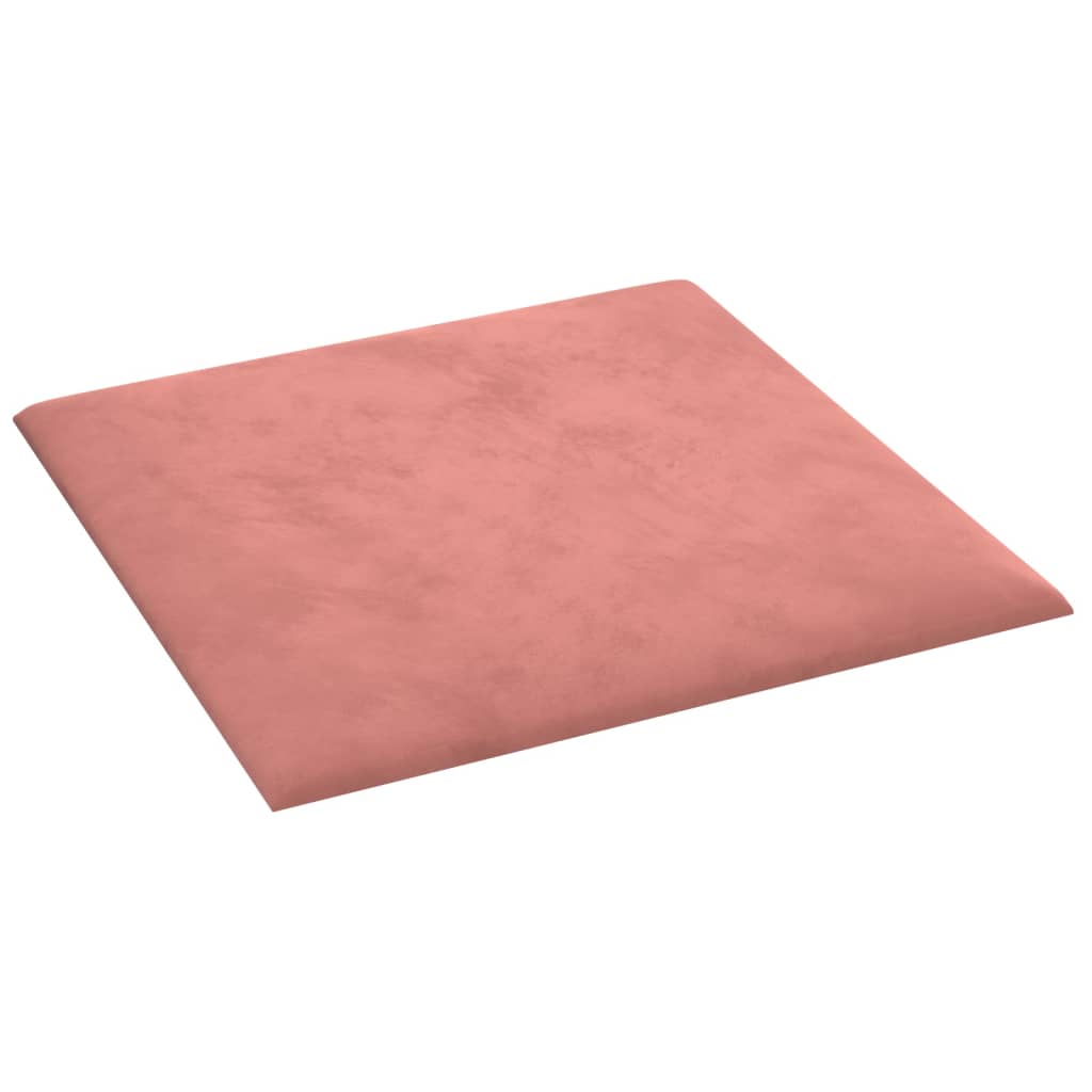 Wandpanelen 12 st 1,08 m² 30x30 cm fluweel roze Wandpanelen | Creëer jouw Trendy Thuis | Gratis bezorgd & Retour | Trendy.nl