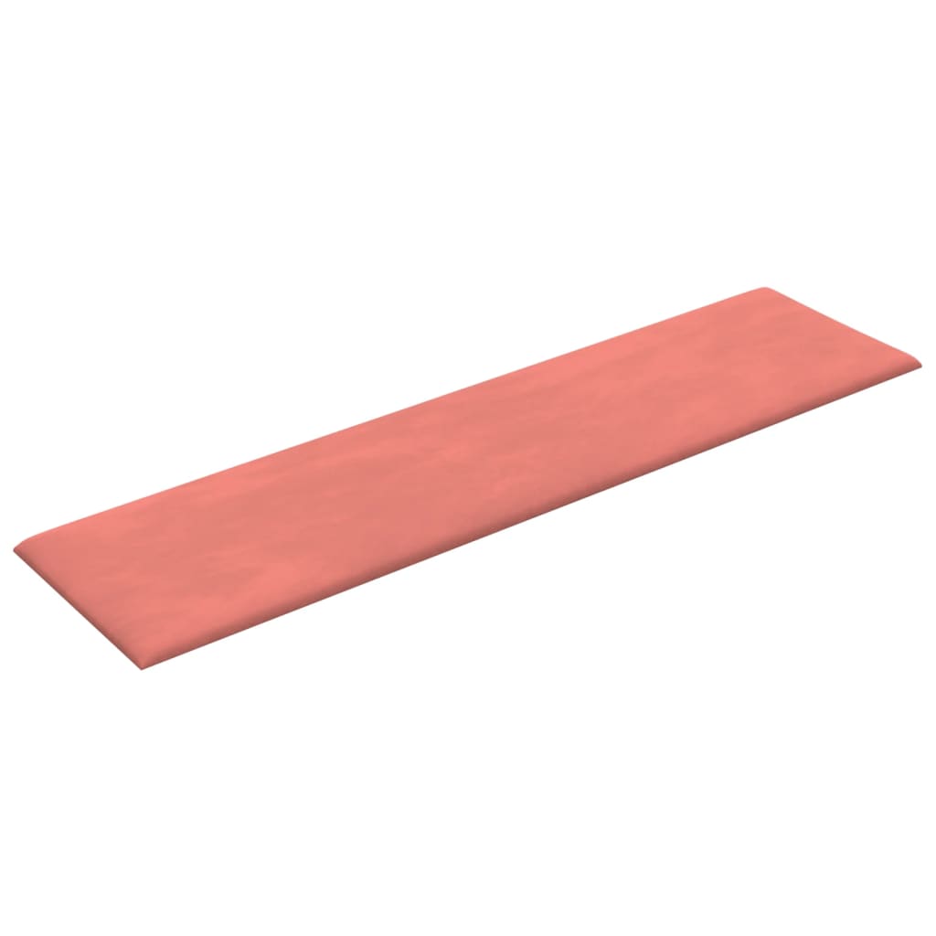 Wandpanelen 12 st 1,08 m² 60x15 cm fluweel roze Wandpanelen | Creëer jouw Trendy Thuis | Gratis bezorgd & Retour | Trendy.nl