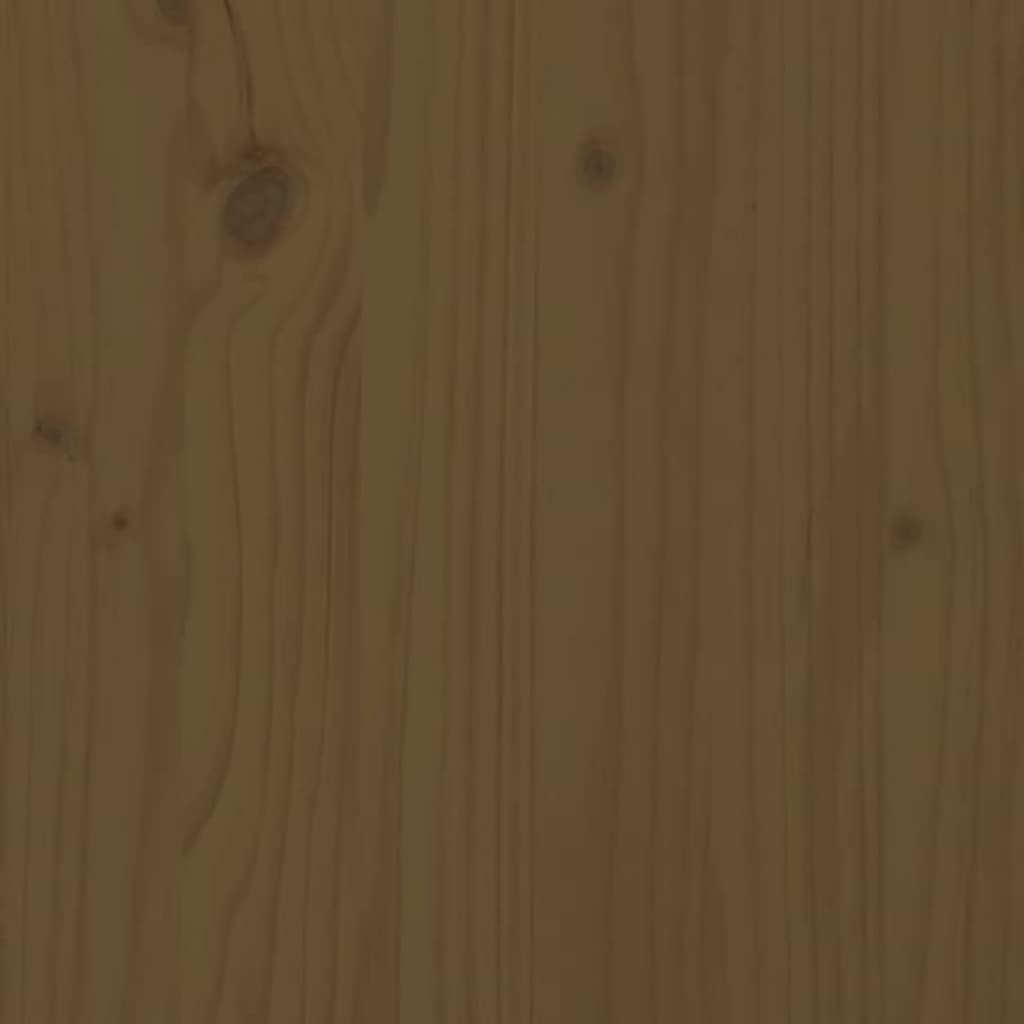 Bedframe massief hout honingbruin 120x190 cm Bedden & bedframes | Creëer jouw Trendy Thuis | Gratis bezorgd & Retour | Trendy.nl