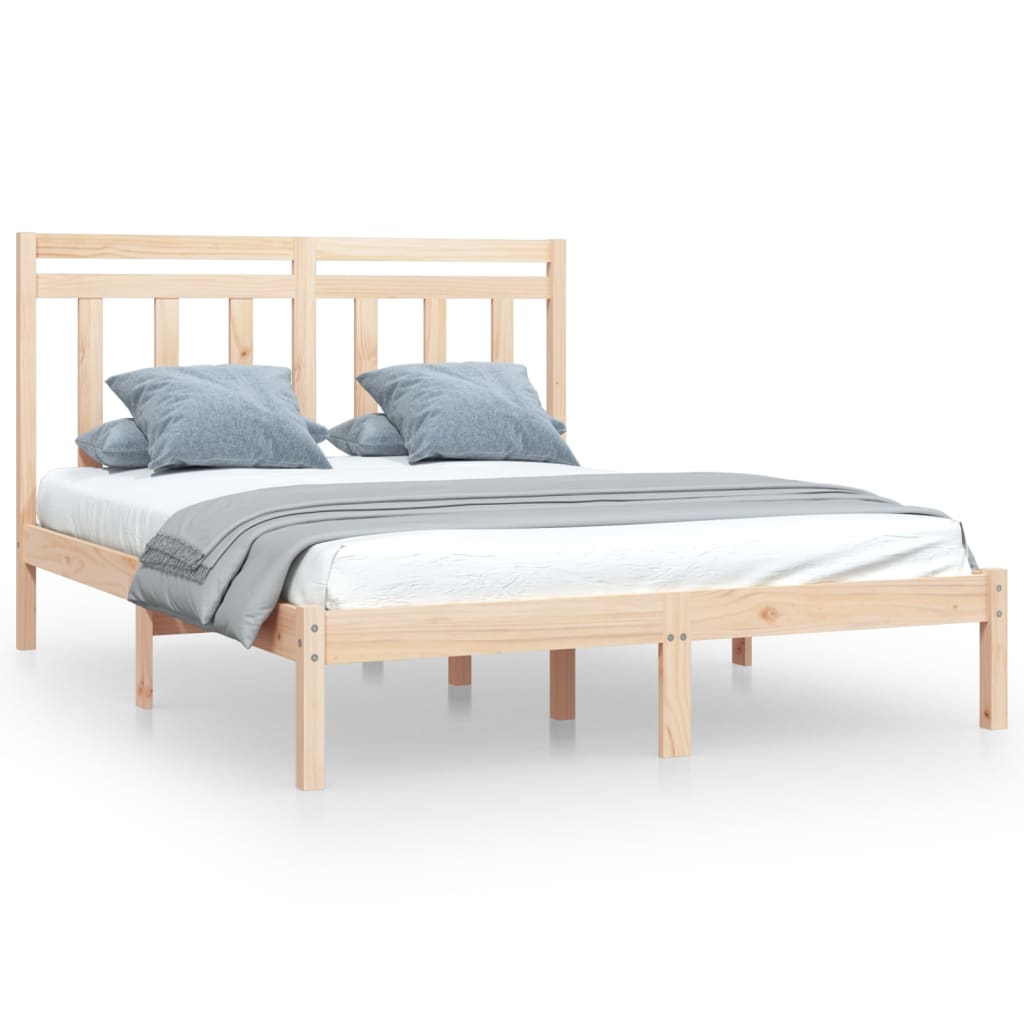 Bedframe massief hout 150x200 cm