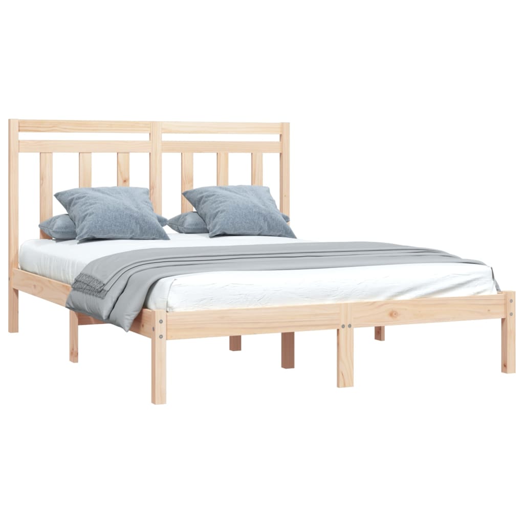 Bedframe massief hout 150x200 cm