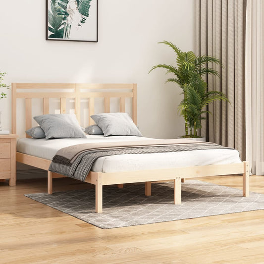 Bedframe massief hout 150x200 cm