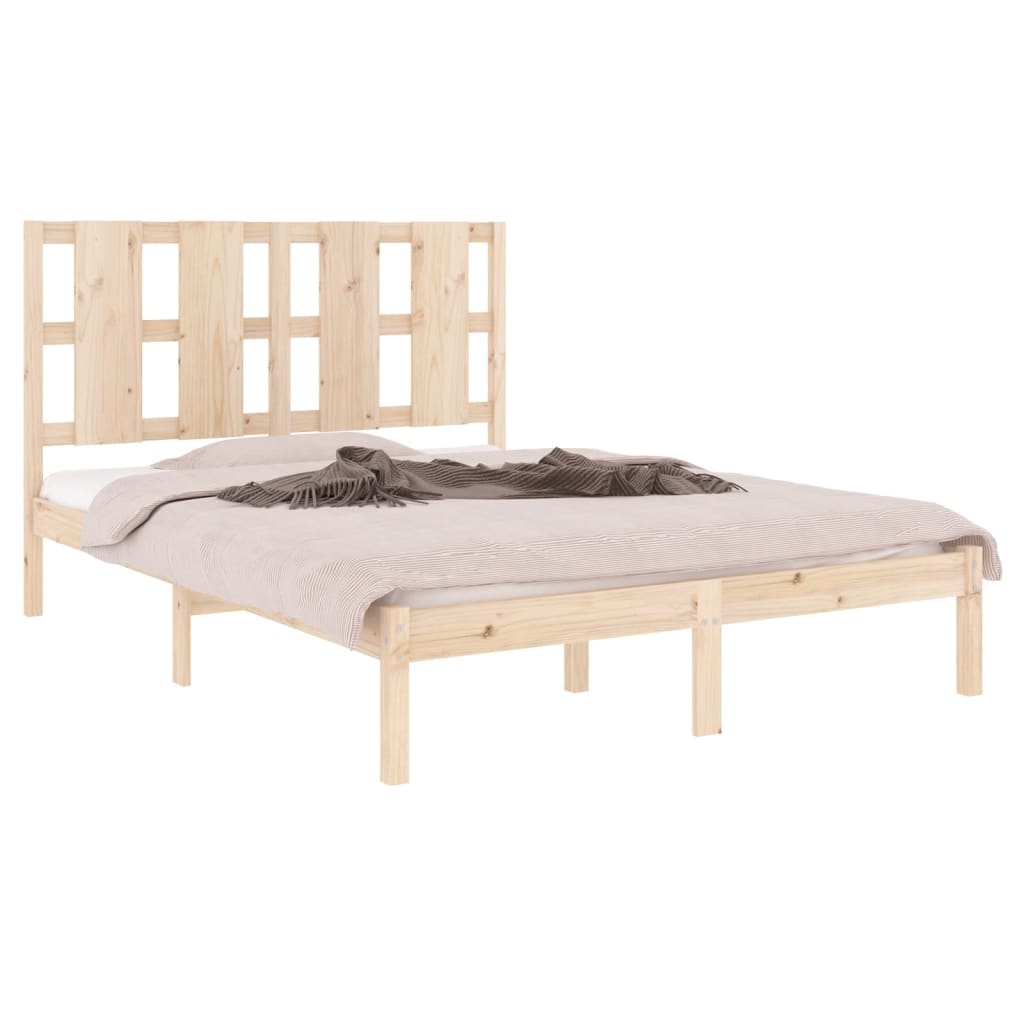 Bedframe massief hout 135x190 cm Bedden & bedframes | Creëer jouw Trendy Thuis | Gratis bezorgd & Retour | Trendy.nl