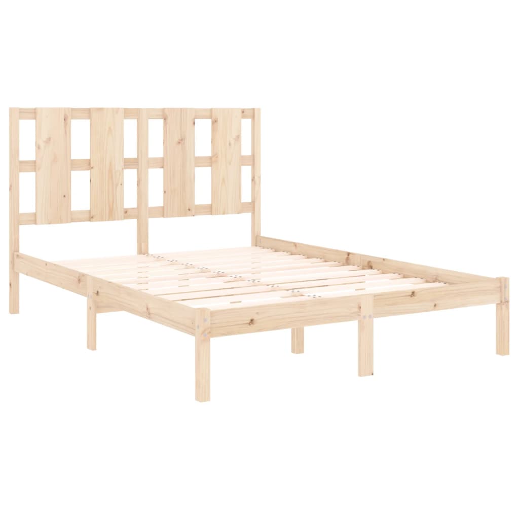 Bedframe massief hout 135x190 cm Bedden & bedframes | Creëer jouw Trendy Thuis | Gratis bezorgd & Retour | Trendy.nl