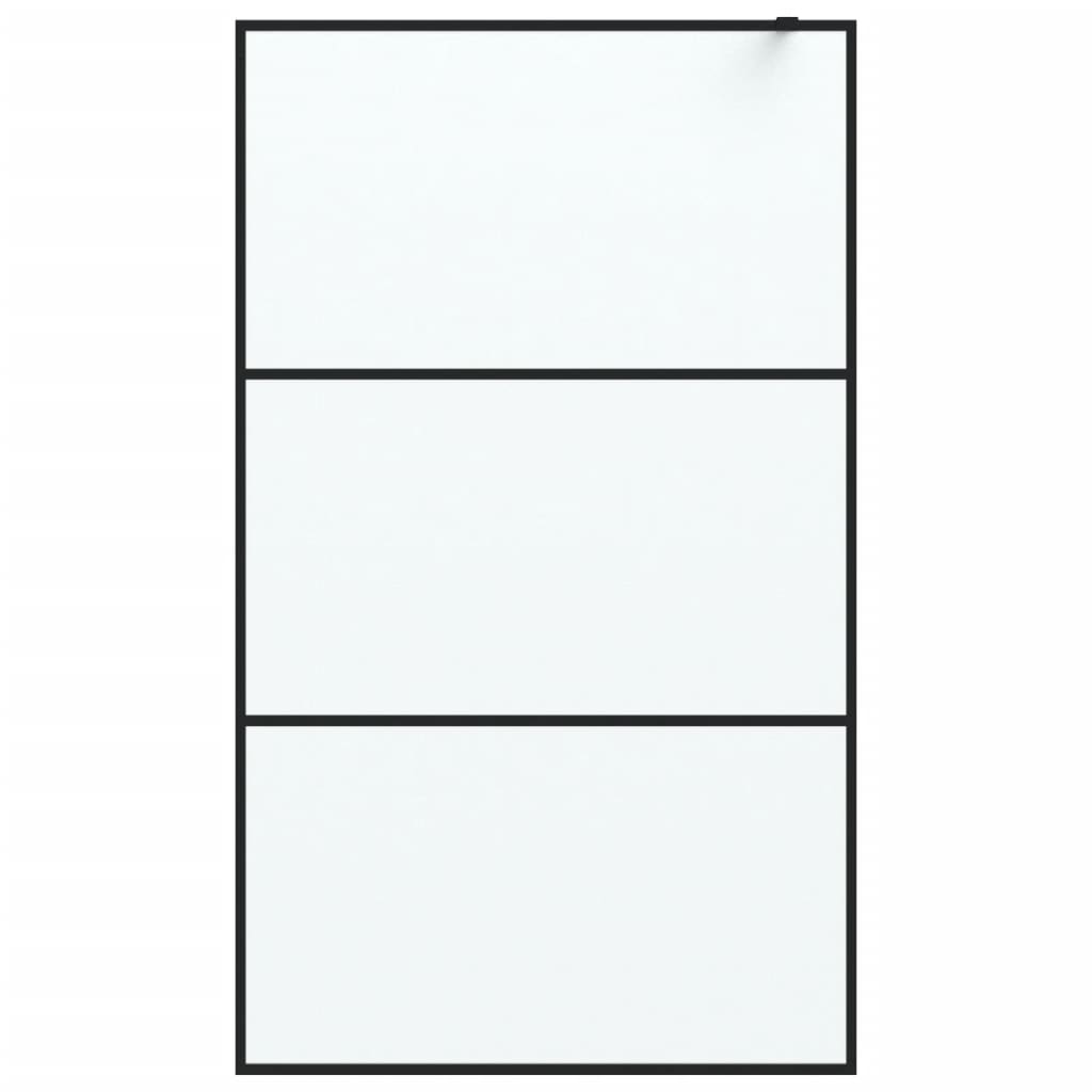 Inloopdouchewand 115x195 cm mat ESG-glas zwart Douchewanden & -muren | Creëer jouw Trendy Thuis | Gratis bezorgd & Retour | Trendy.nl