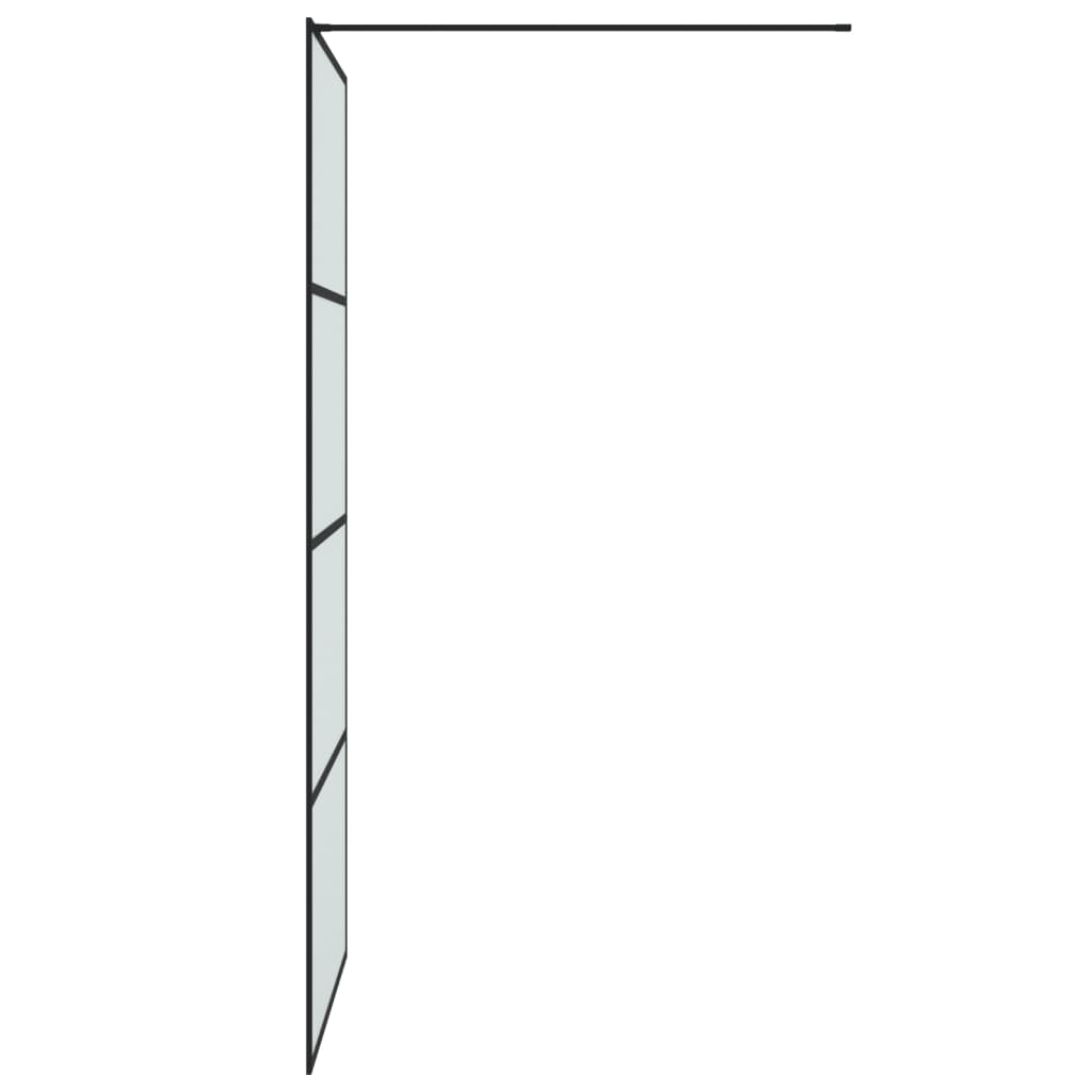 Inloopdouchewand 90x195 cm mat ESG-glas zwart Douchewanden & -muren | Creëer jouw Trendy Thuis | Gratis bezorgd & Retour | Trendy.nl