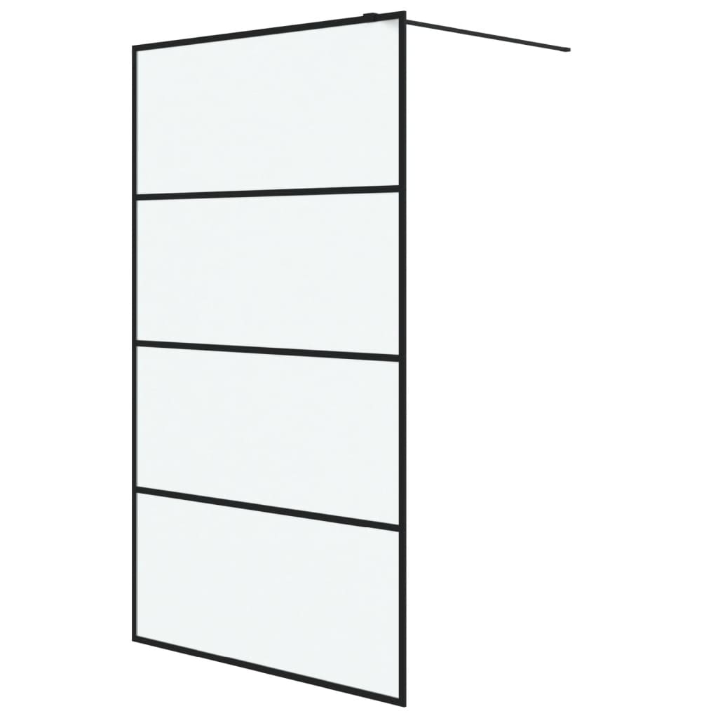 Inloopdouchewand 115x195 cm mat ESG-glas zwart Douchewanden & -muren | Creëer jouw Trendy Thuis | Gratis bezorgd & Retour | Trendy.nl