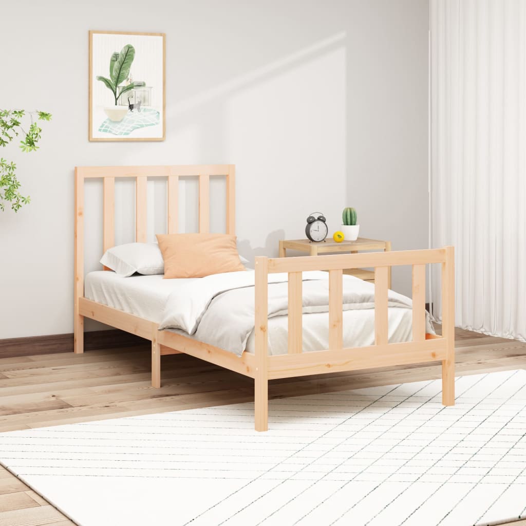 Bedframe zonder matras massief grenenhout 100x200 cm