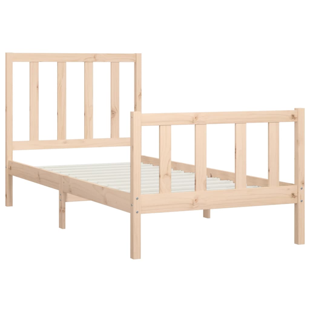 Bedframe massief hout 100x200 cm