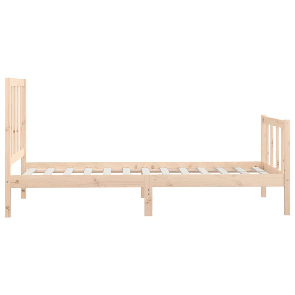 Bedframe massief hout 100x200 cm