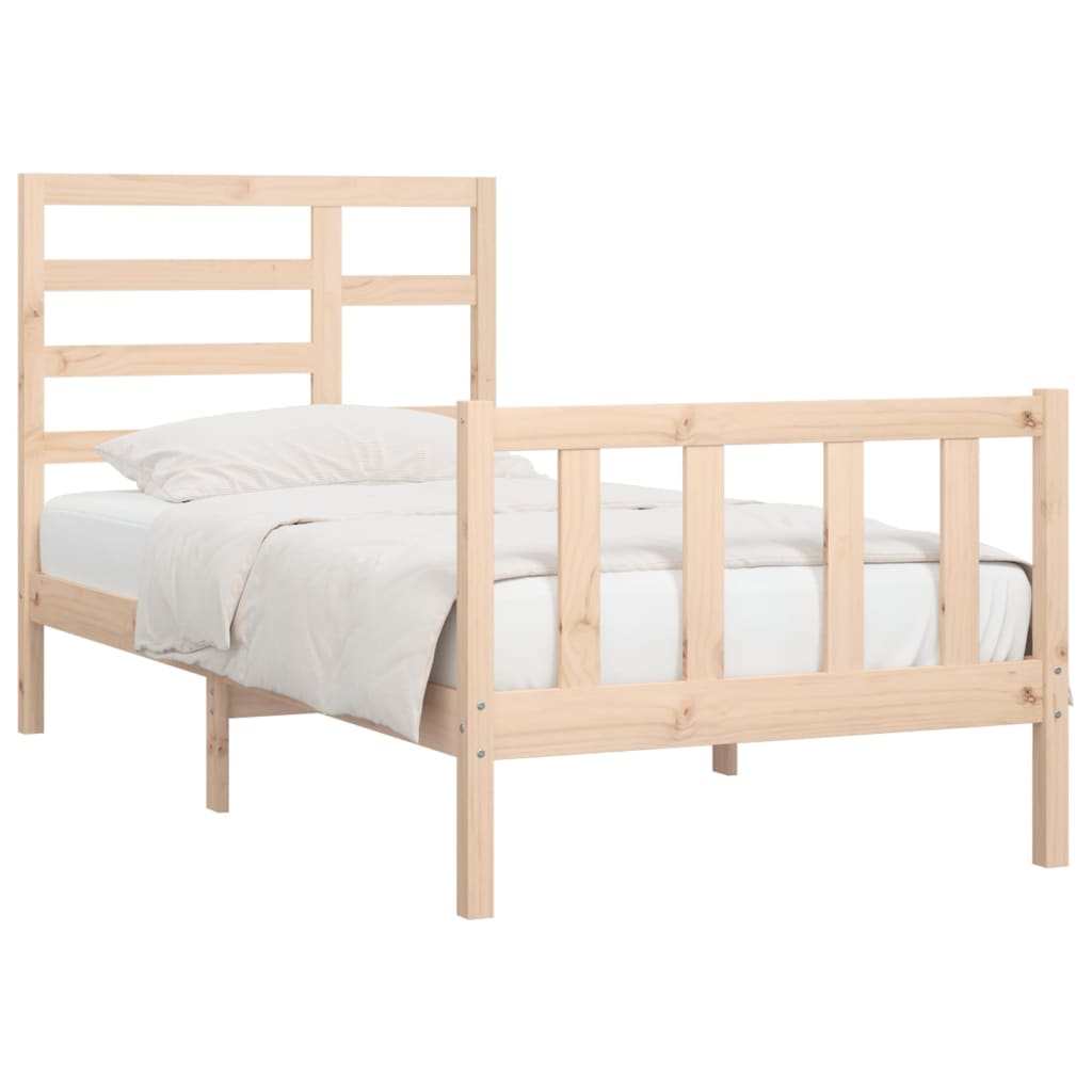 Bedframe zonder matras massief grenenhout 100x200 cm