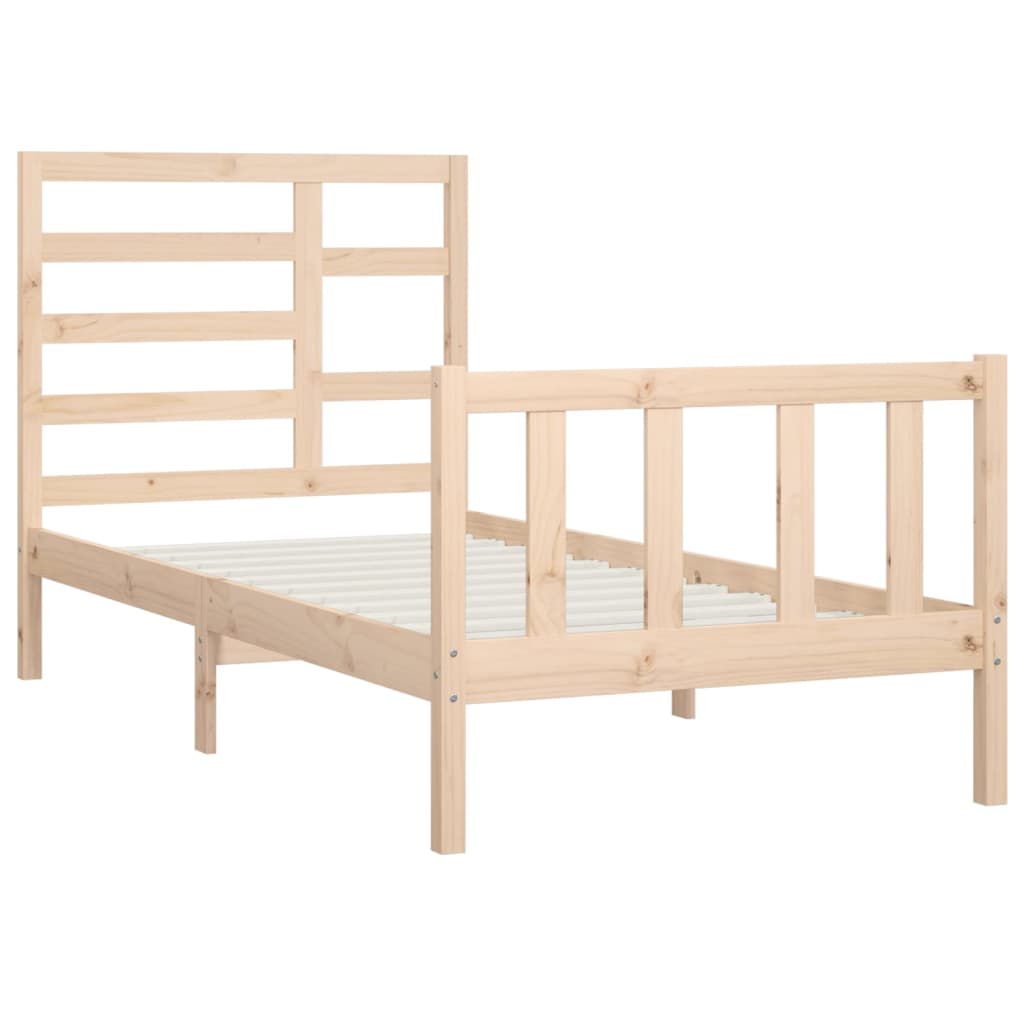 Bedframe zonder matras massief grenenhout 100x200 cm