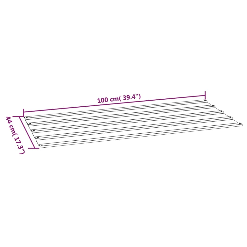 Dakpanelen 12 st 100x44 cm cortenstaal roestig Dakshingles en -pannen | Creëer jouw Trendy Thuis | Gratis bezorgd & Retour | Trendy.nl