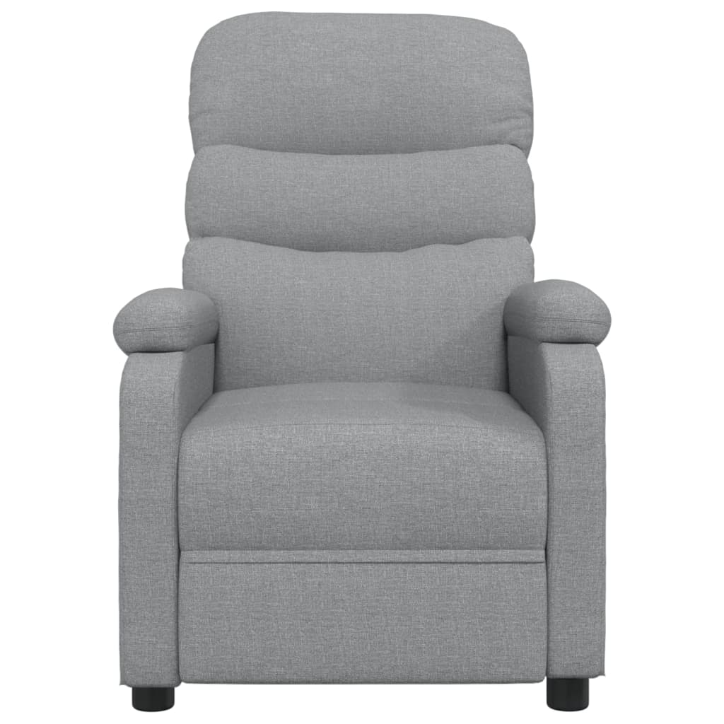 Fauteuil verstelbaar stof lichtgrijs Fauteuils & Relaxfauteuils | Creëer jouw Trendy Thuis | Gratis bezorgd & Retour | Trendy.nl