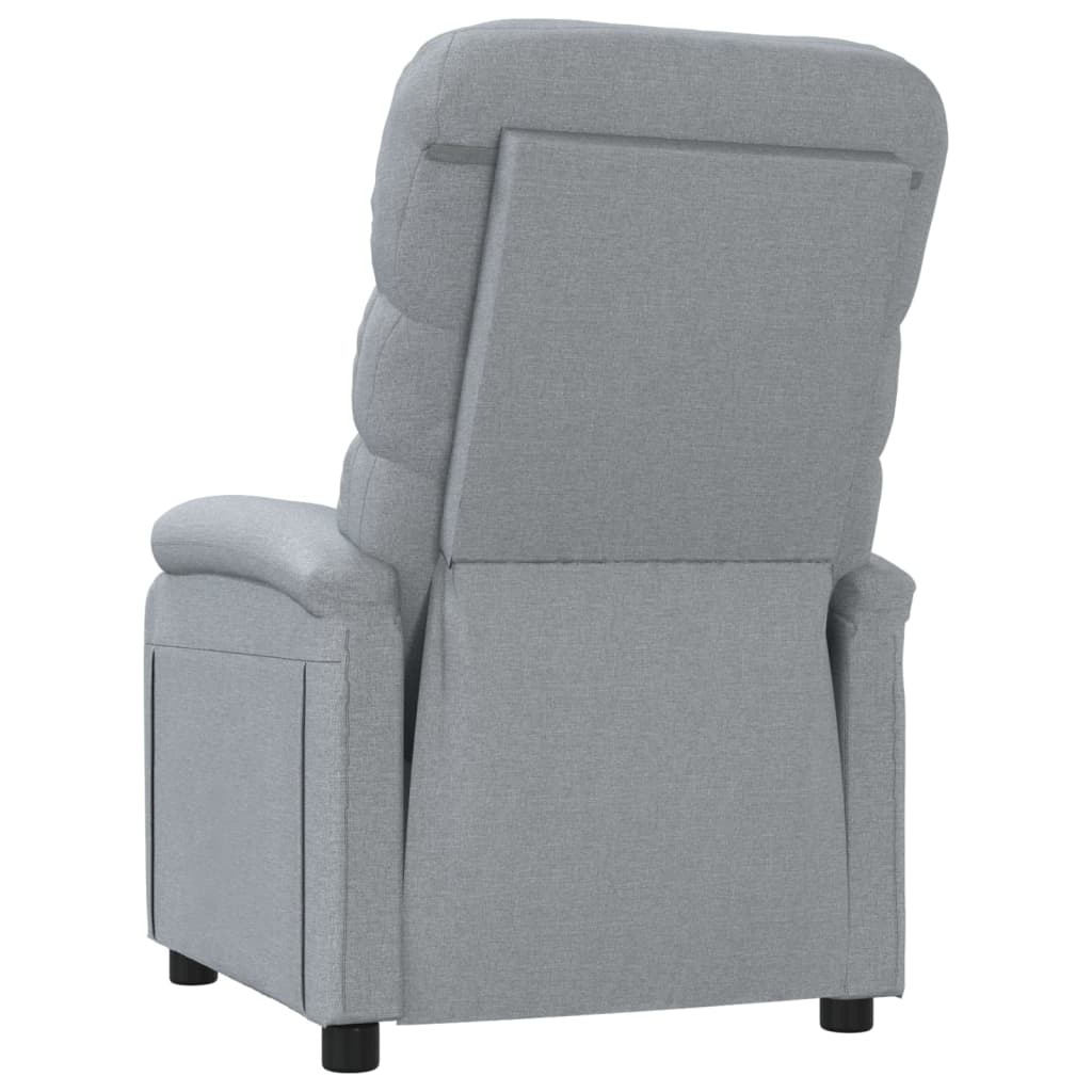 Fauteuil verstelbaar stof lichtgrijs Fauteuils & Relaxfauteuils | Creëer jouw Trendy Thuis | Gratis bezorgd & Retour | Trendy.nl