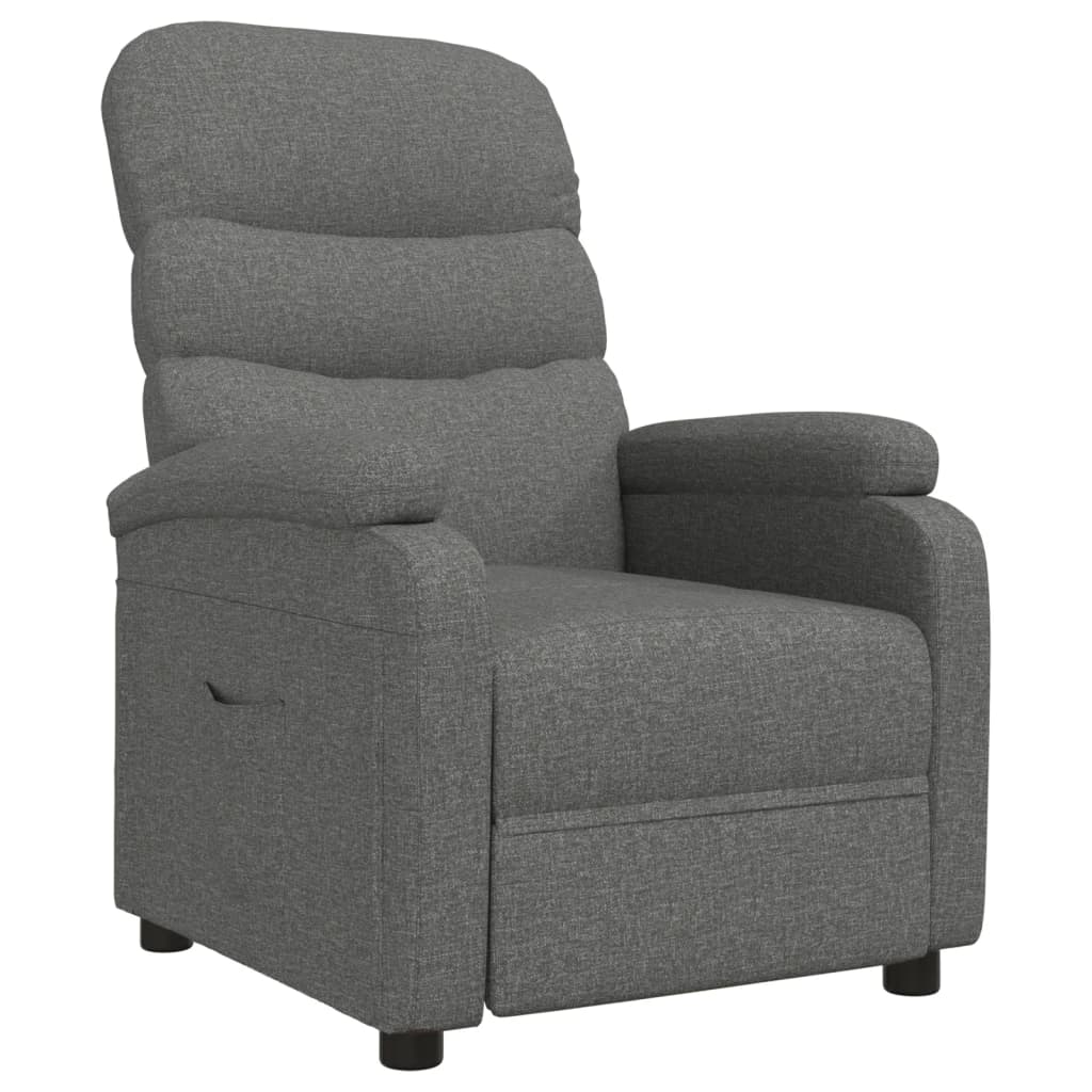 Fauteuil verstelbaar stof donkergrijs Fauteuils & Relaxfauteuils | Creëer jouw Trendy Thuis | Gratis bezorgd & Retour | Trendy.nl