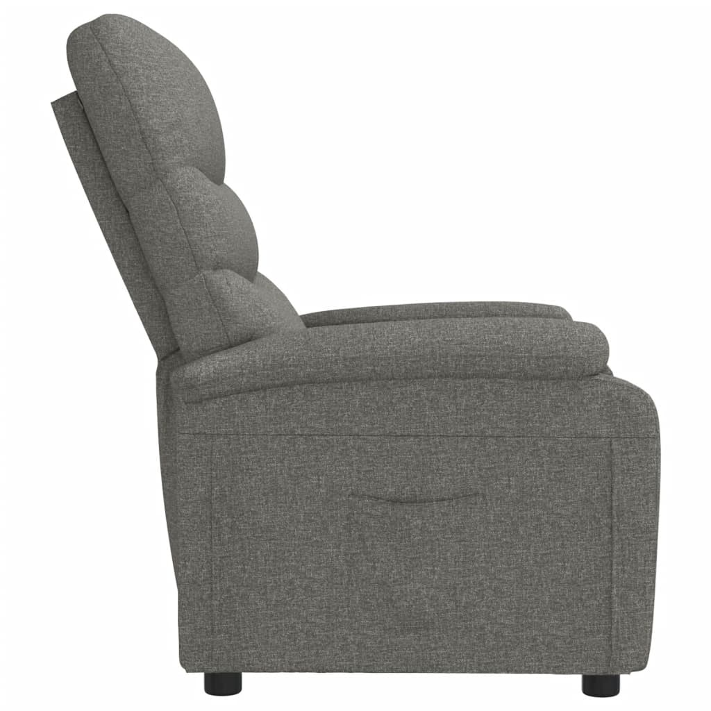 Fauteuil verstelbaar stof donkergrijs Fauteuils & Relaxfauteuils | Creëer jouw Trendy Thuis | Gratis bezorgd & Retour | Trendy.nl