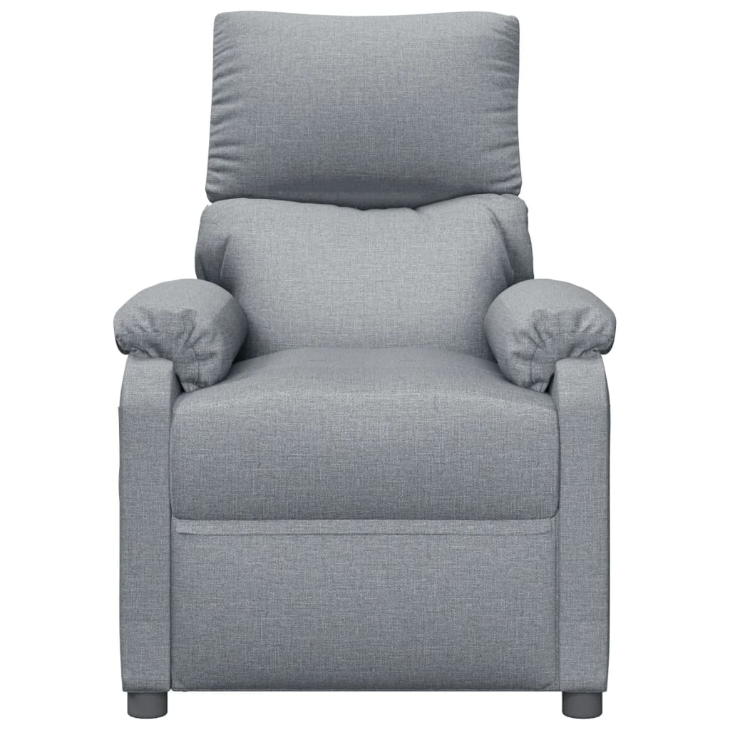 Fauteuil verstelbaar stof lichtgrijs Fauteuils & Relaxfauteuils | Creëer jouw Trendy Thuis | Gratis bezorgd & Retour | Trendy.nl