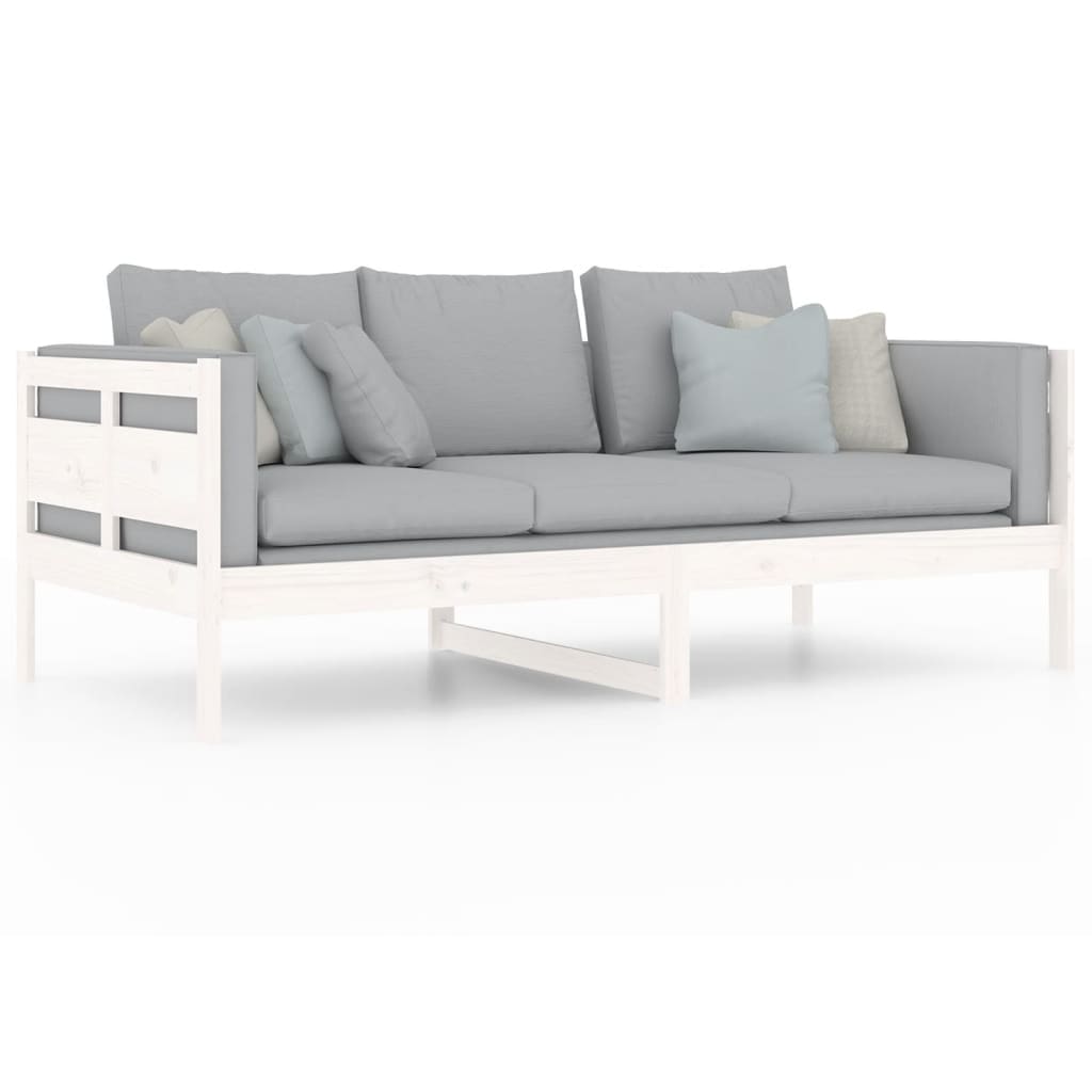 Slaapbank massief grenenhout wit 90x190 cm Bedden & bedframes | Creëer jouw Trendy Thuis | Gratis bezorgd & Retour | Trendy.nl