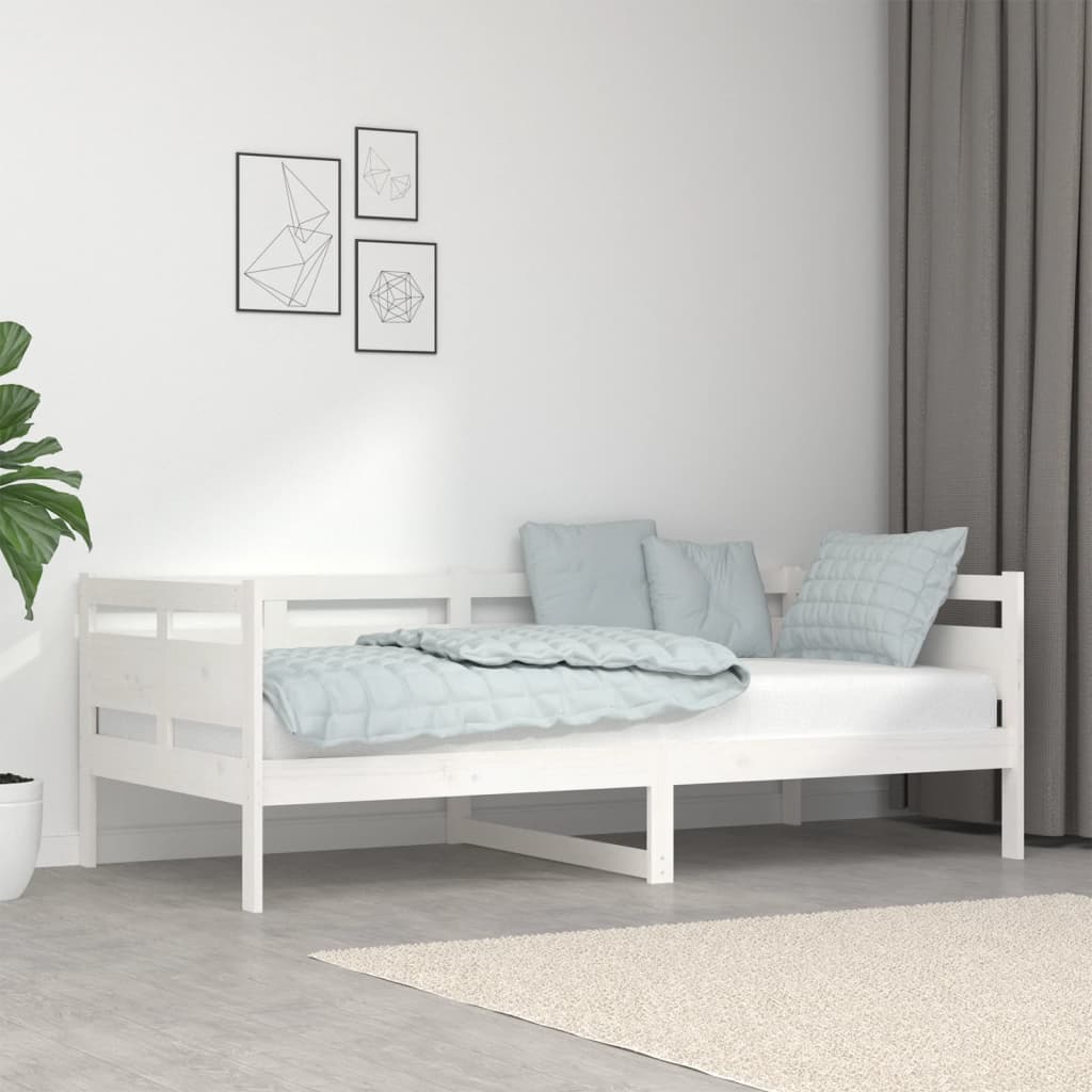 Slaapbank massief grenenhout wit 90x190 cm Bedden & bedframes | Creëer jouw Trendy Thuis | Gratis bezorgd & Retour | Trendy.nl