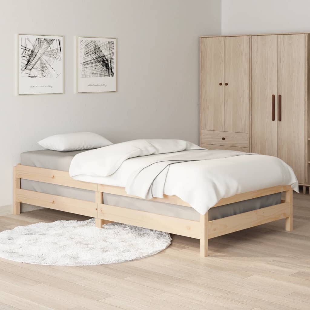 Bed stapelbaar 90x200 cm massief grenenhout Bedden & bedframes | Creëer jouw Trendy Thuis | Gratis bezorgd & Retour | Trendy.nl