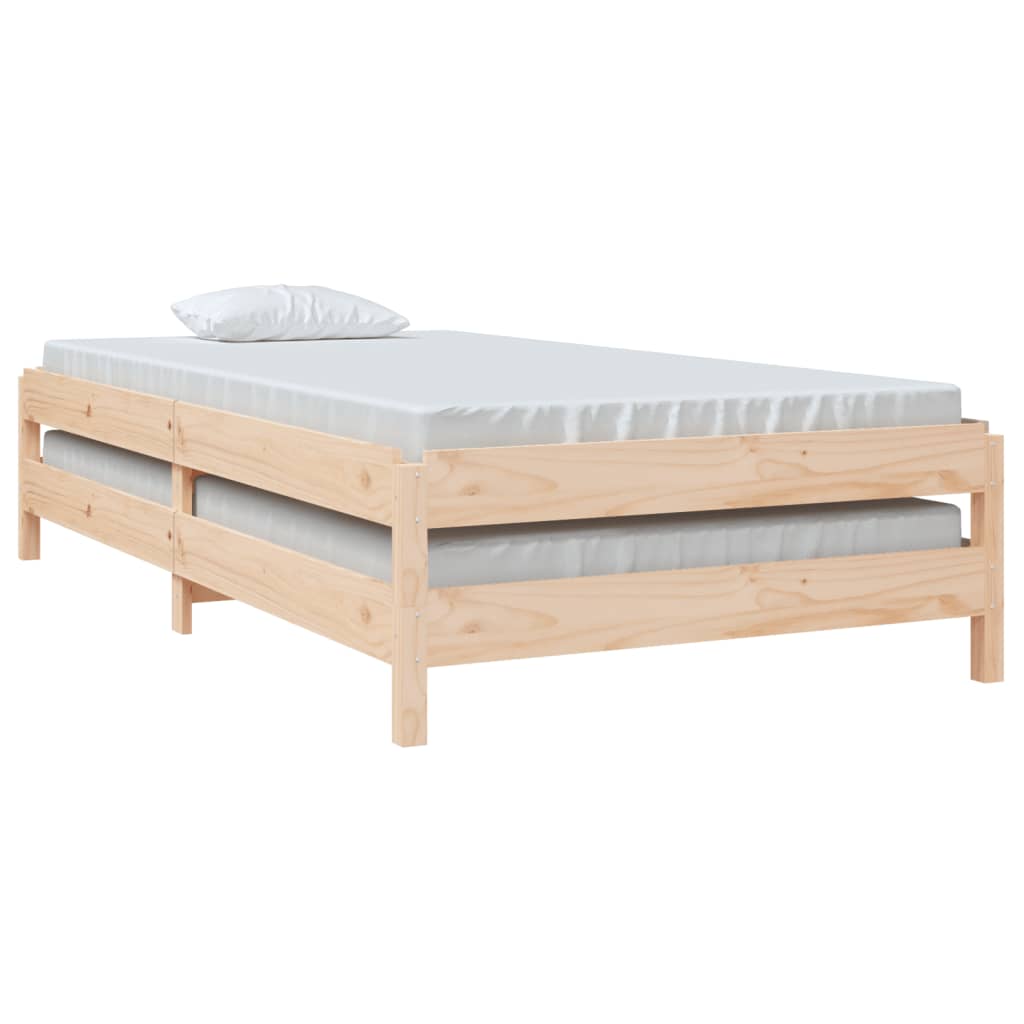 Bed stapelbaar 90x200 cm massief grenenhout Bedden & bedframes | Creëer jouw Trendy Thuis | Gratis bezorgd & Retour | Trendy.nl