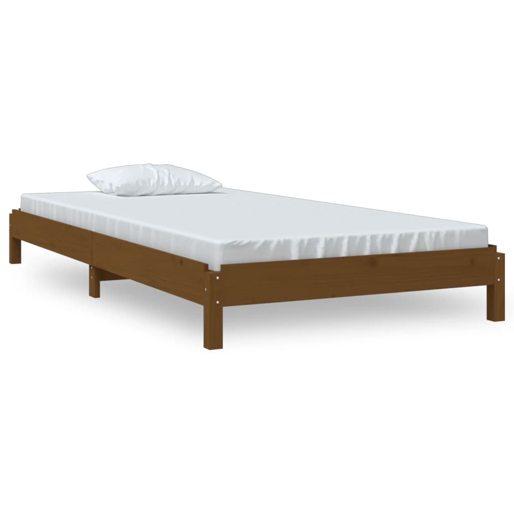 Bed stapelbaar 90x190 cm massief grenenhout honingbruin Bedden & bedframes | Creëer jouw Trendy Thuis | Gratis bezorgd & Retour | Trendy.nl