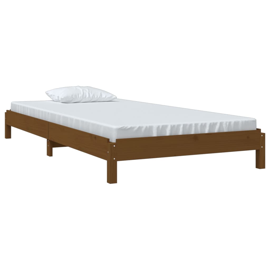 Bed stapelbaar 90x190 cm massief grenenhout honingbruin Bedden & bedframes | Creëer jouw Trendy Thuis | Gratis bezorgd & Retour | Trendy.nl