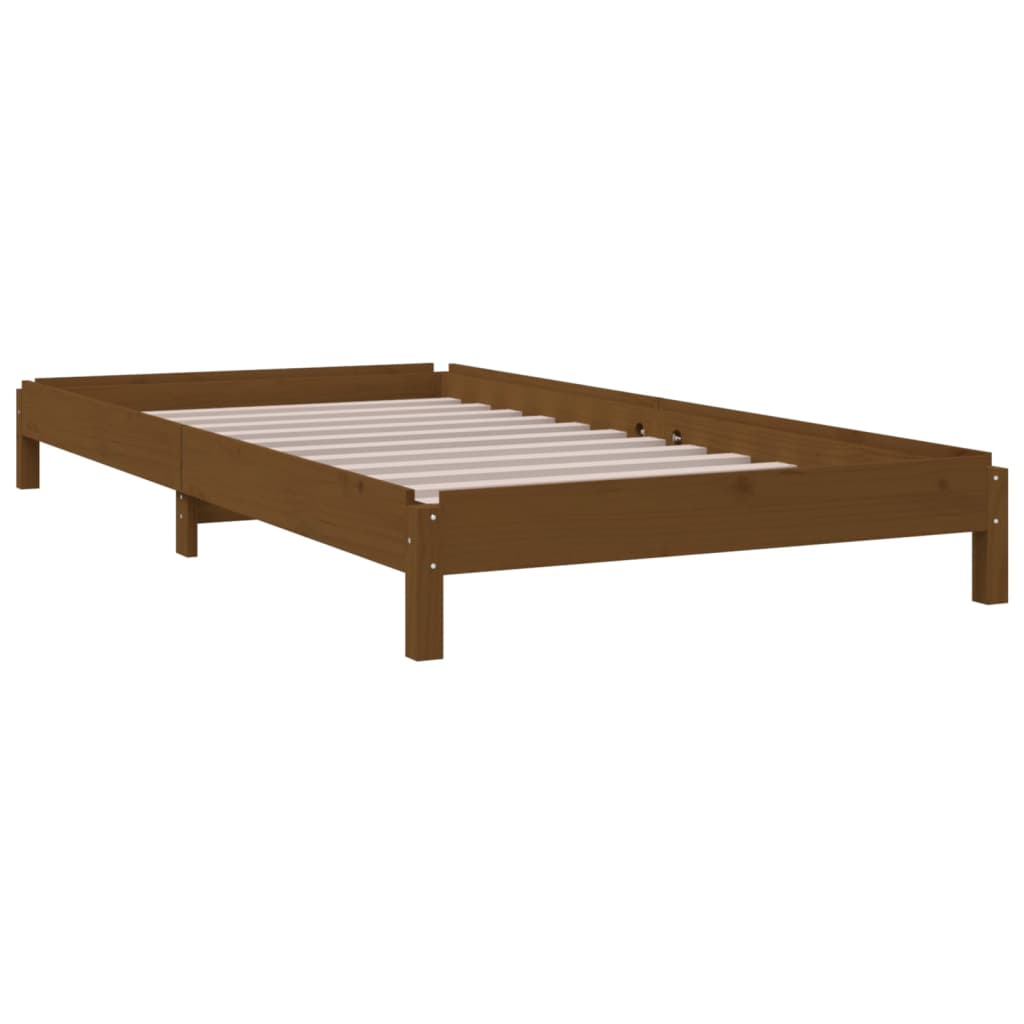 Bed stapelbaar 90x190 cm massief grenenhout honingbruin Bedden & bedframes | Creëer jouw Trendy Thuis | Gratis bezorgd & Retour | Trendy.nl