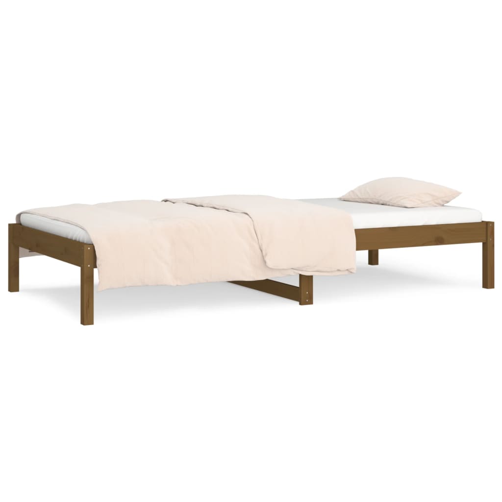 Slaapbank 90x200 cm massief grenenhout honingbruin Bedden & bedframes | Creëer jouw Trendy Thuis | Gratis bezorgd & Retour | Trendy.nl