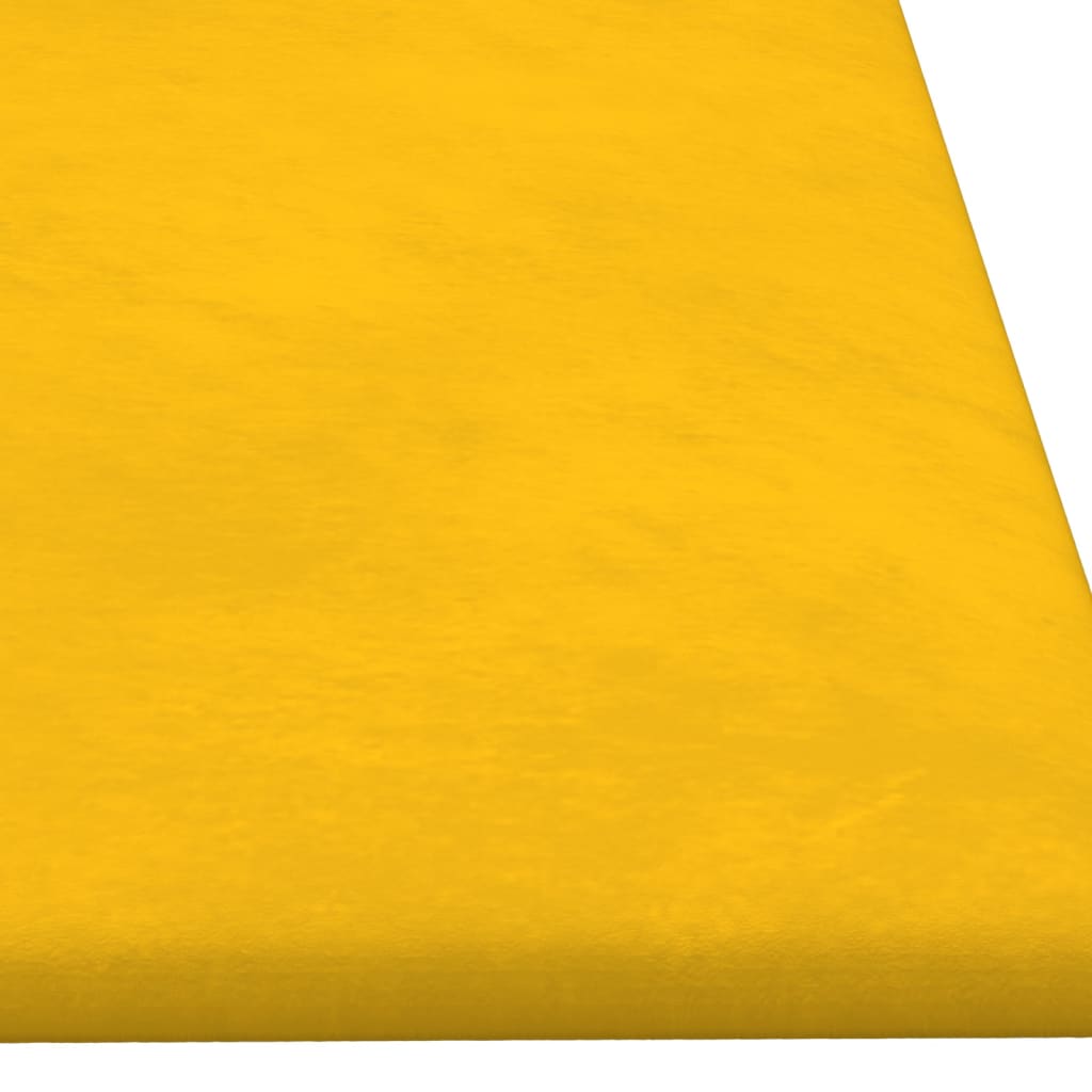 Wandpanelen 12 st 3,24 m² 90x30 cm fluweel geel Wandpanelen | Creëer jouw Trendy Thuis | Gratis bezorgd & Retour | Trendy.nl