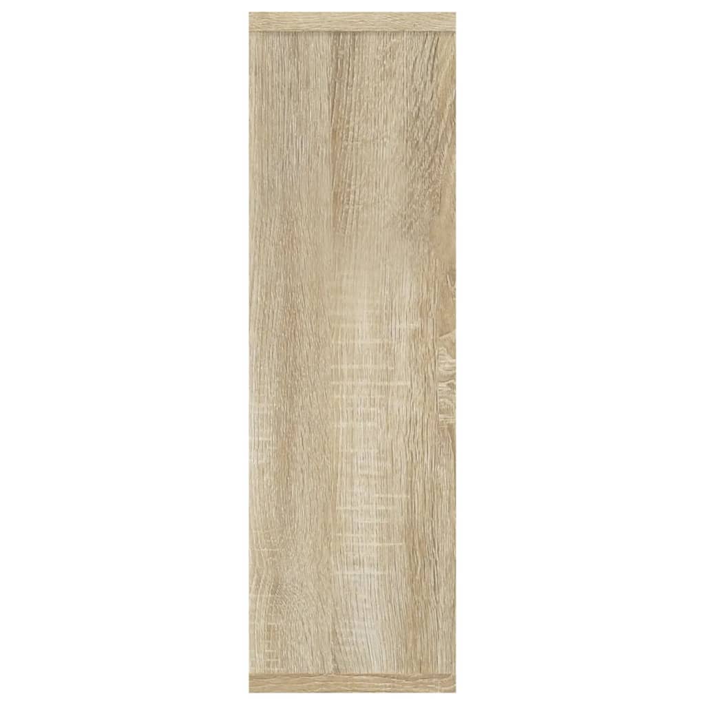 Wandschap 85x16x52,5 cm bewerkt hout sonoma eikenkleurig