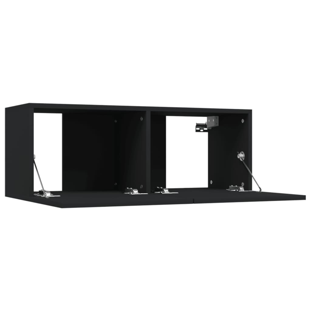 Tv-meubelen 2 st 80x30x30 cm bewerkt hout zwart Tv-meubels | Creëer jouw Trendy Thuis | Gratis bezorgd & Retour | Trendy.nl