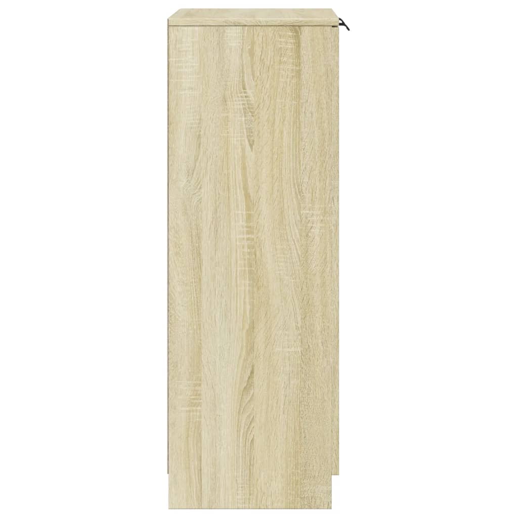 Stijlvolle schoenenkast van bewerkt hout in sonoma eikenkleur - 59x35x100 cm Schoenenrekken | Creëer jouw Trendy Thuis | Gratis bezorgd & Retour | Trendy.nl