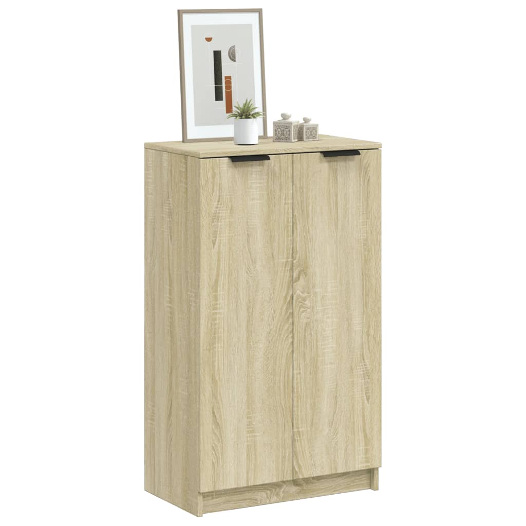 Stijlvolle schoenenkast van bewerkt hout in sonoma eikenkleur - 59x35x100 cm Schoenenrekken | Creëer jouw Trendy Thuis | Gratis bezorgd & Retour | Trendy.nl