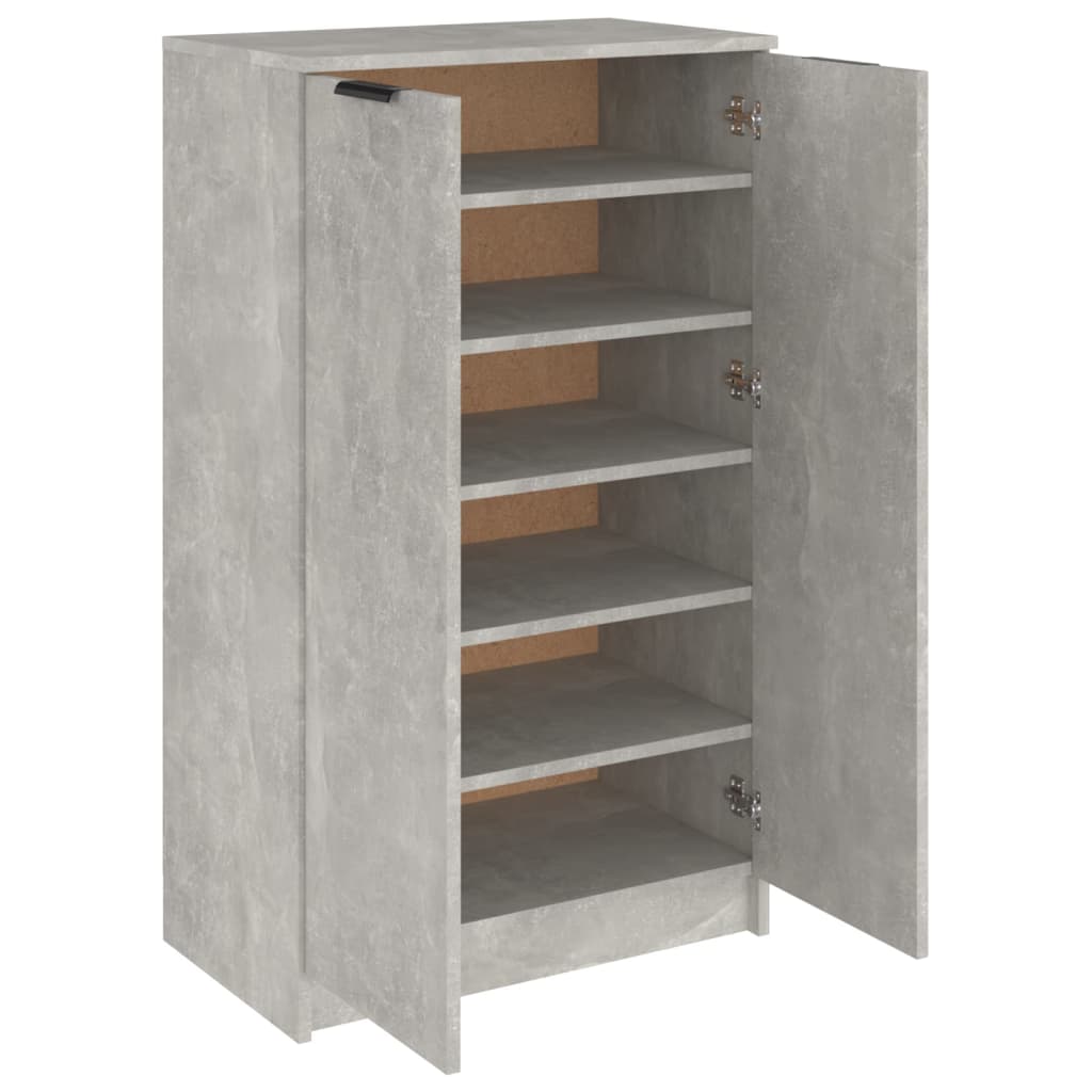 Schoenenkast 59x35x100 cm bewerkt hout betongrijs Schoenenrekken | Creëer jouw Trendy Thuis | Gratis bezorgd & Retour | Trendy.nl