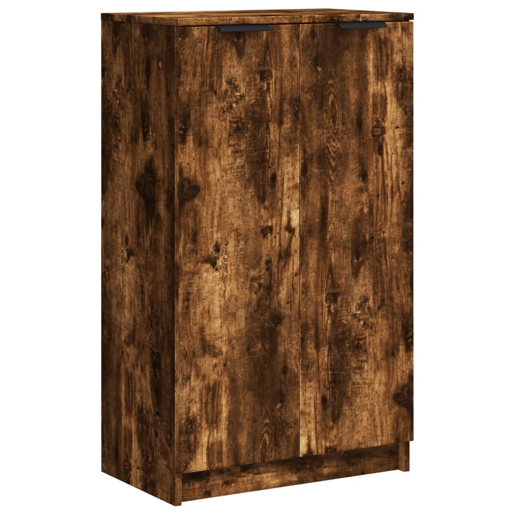 Schoenenkast 59x35x100 cm bewerkt hout gerookt eikenkleurig Schoenenrekken | Creëer jouw Trendy Thuis | Gratis bezorgd & Retour | Trendy.nl