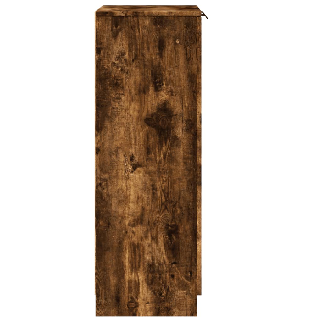 Schoenenkast 59x35x100 cm bewerkt hout gerookt eikenkleurig Schoenenrekken | Creëer jouw Trendy Thuis | Gratis bezorgd & Retour | Trendy.nl