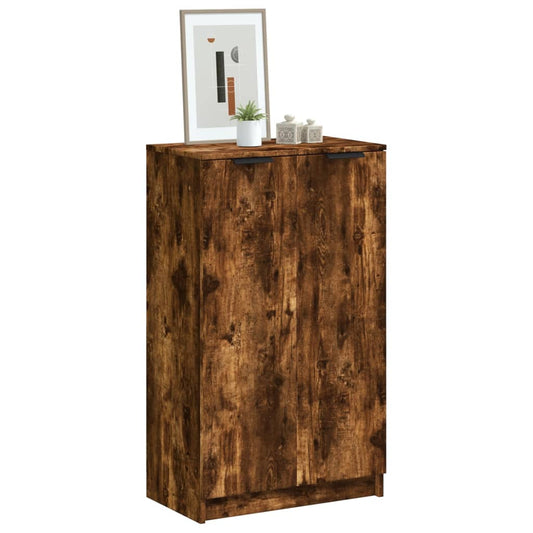 Schoenenkast 59x35x100 cm bewerkt hout gerookt eikenkleurig Schoenenrekken | Creëer jouw Trendy Thuis | Gratis bezorgd & Retour | Trendy.nl