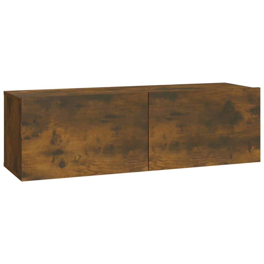 Tv-wandmeubels 2 st 100x30x30 cm bewerkt hout gerookt eiken Tv-meubels | Creëer jouw Trendy Thuis | Gratis bezorgd & Retour | Trendy.nl