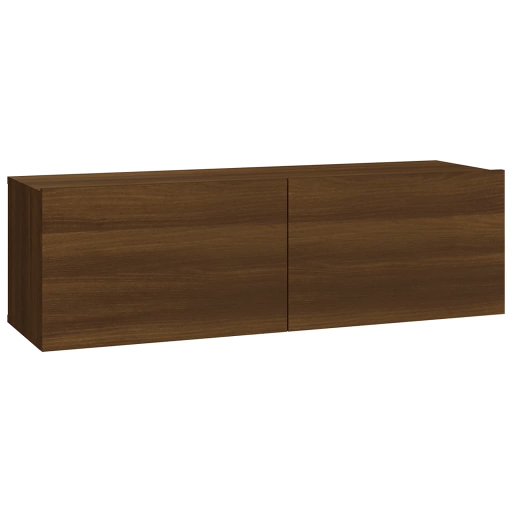 Tv-wandmeubels 2 st 100x30x30 cm hout bruin eikenkleurig Tv-meubels | Creëer jouw Trendy Thuis | Gratis bezorgd & Retour | Trendy.nl